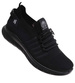 Wkładane czarne męskie buty sportowe Duże rozmiary /G7-1 17958 S374/