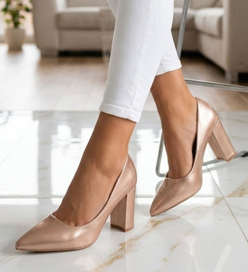 Szampańskie czółenka na słupku /C5-3 11810 T592/