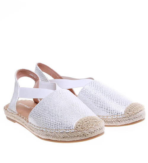 Błyszczące wsuwane espadryle damskie /G1-2 16222 G122/