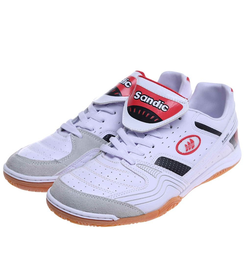 Białe sznurowane trampki halówki męskie /E1-2 18149 T481/