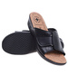 Czarne damskie klapki na rzep /B2-1 16057 T157/