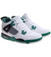 Wysokie męskie buty sportowe sneakersy White Green /B1-2 17217 T682/