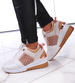 Białe trampki sneakersy na niskim koturnie /E8-2 12943 T595/
