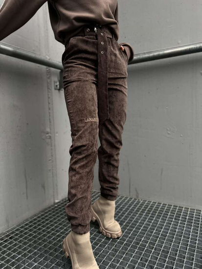 Brązowe spodnie Honesty La Manuel /H UB655 T997/