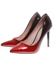 Czerwone czółenka damskie na wysokiej szpilce /E8-3 15866 G152/