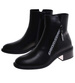 Czarne botki z wysoką cholewką /F1-3 18077 T333/