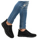 Wsuwane czarne męskie buty sportowe /C2-3 17433  T484/