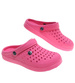 Wodoodporne różowe kryte klapki damskie ażurowe /H2 18645 S185/
