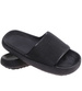 Czarne wodoodporne klapki plażowe /A6-1 17724 G089/