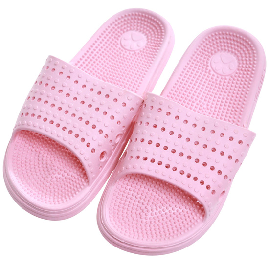 Różowe ażurowe klapki fakirki na basen /C7-1 17293 S185/