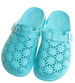 Klapki damskie Ażurowe buty na plażę Turkusowe /H2 17854 G008/