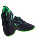 Czarno zielone męskie buty sportowe /C6-3 13424 T346/