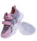 Szaro różowe dziewczęce buty sneakersy /A8-2 17621 T203/