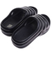 Plażowe czarne klapki basenowe na platformie /G2-1 17702 G181/
