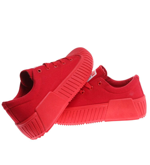 Czerwone trampki damskie Seastar OST449