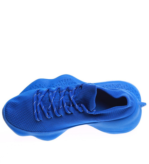 Niebieskie wkładane buty sportowe /G1-2 15916 T195/