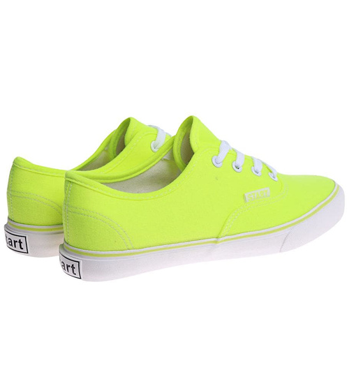 Jasno zielone niskie tenisówki damskie z tkaniny OST436