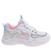 Sznurowane buty sportowe z pastelowymi wstawkami /D2-1 18831 T266/