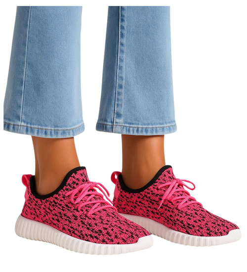 Fuksjowe wsuwane buty sportowe /C4-1 12306 T192/