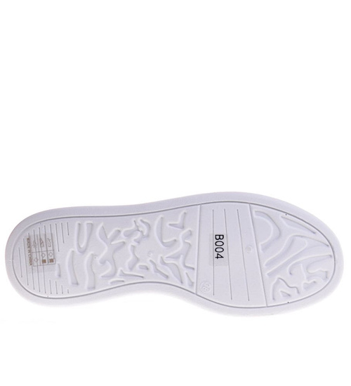 Wsuwane czarne trampki na platformie /D2-3 12358 S291/