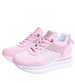 Różowe trampki sneakersy damskie na koturnie /E3-1 14742 T382/
