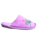Pluszowe fioletowe kapcie damskie z haftem /E4-1 15947 S4-5/