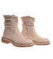 Zimowe botki saszki z ociepleniem Beżowe /B6-1 18546 G388/