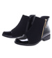 Klasyczne czarne botki damskie ocieplane /E4-2+h2 18327 W400/