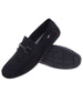 Wsuwane męskie półbuty czarne mokasyny /E1-2 18668 T394/