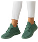 Wsuwane damskie buty sportowe neonowa zieleń /A2-2 13129 S296/