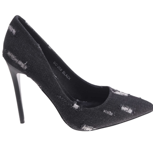 Czarne szpilki damskie /E5-2 17764 G156/