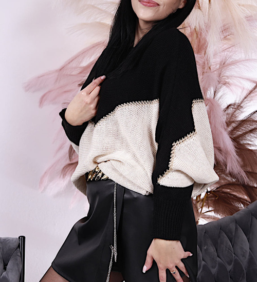 Kolorowa damska bluzka nietoperz /H UB598 T397/