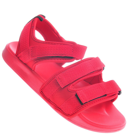 Lekkie czerwone sandały /A1-2 11849 T199/