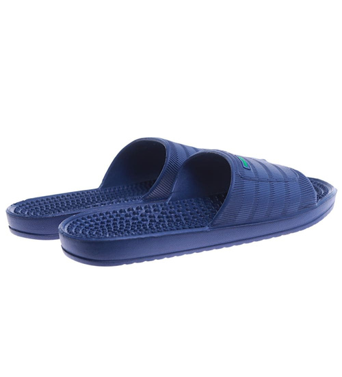 Wodoodporne granatowe klapki męskie fakirki /C3-1 17431 T182/