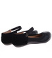 Czarne baleriny z paskiem /D7-216267 T192/