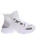 Wysokie białe buty sportowe damskie /D9-2 13092 T396/