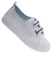 Białe ażurowe tenisówki wsuwane /E7-3 18705 T185/