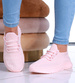 Różowe wsuwane buty sportowe /D7-2 16180 G181/