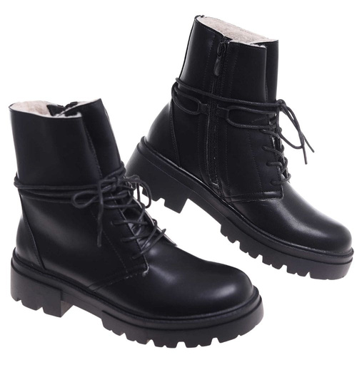 Zimowe botki trapery z ociepleniem /B4-3 18500 T4/