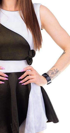 Dziewczęca sukienka z kokardką 2 gatunek H-2 UB10B K53 1682 Biała Góra