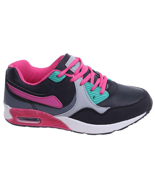 Sznurowane dziewczęce buty sportowe BL-Wat-Turq /B4-2 18129 T292/