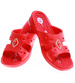 Czerwone wodoodporne klapki dziecięce na basen i plażę /F6-1 16263 S094/