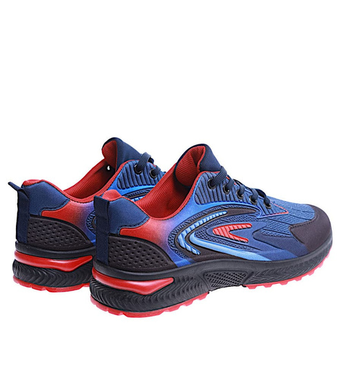 Granatowe męskie buty sportowe /A9-1 14670 T346/