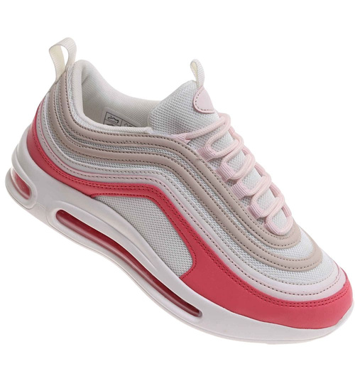 Buty sportowe białe sznurowane sneakersy /A1-3 17954 W388/