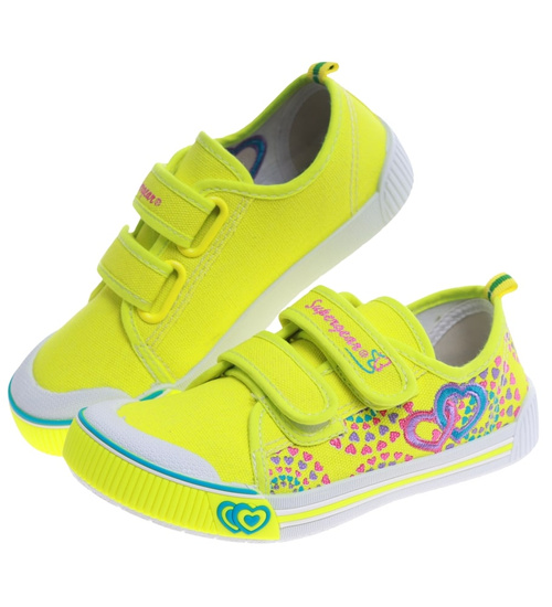 Dziecięce żółte tenisówki na rzepy /C6-1 16666 T132/