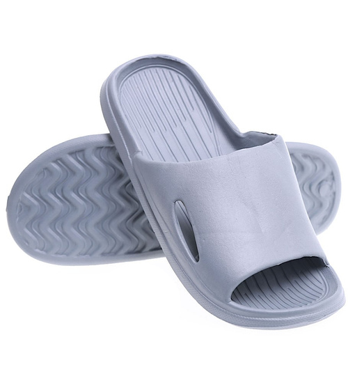 Piankowe basenowe szare klapki męskie /B5-1 15614 T8-4/