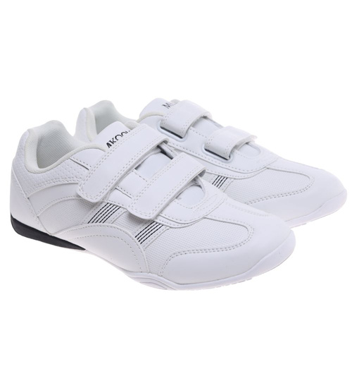 Białe damskie buty sportowe na rzepy ost506