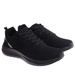 Sznurowane męskie czarne buty sportowe /C5-1 18002 GF483/
