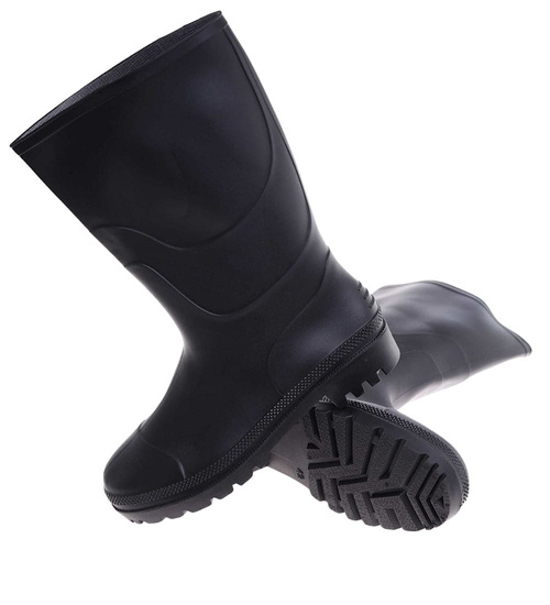 Czarne wysokie kalosze gumiaki /C3-1 18175 T398/