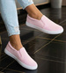 Wsuwane pastelowe trampki damskie slip on Różowe /G8-2 13607 T171/
